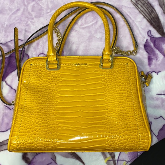 Calvin Klein faux leather crossbody bag